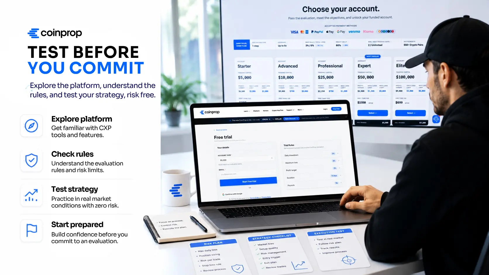 Crypto Prop Firm Free Trial — CoinProp